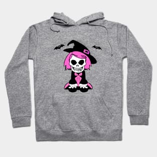 Creepy Witch Skull Doll Hoodie